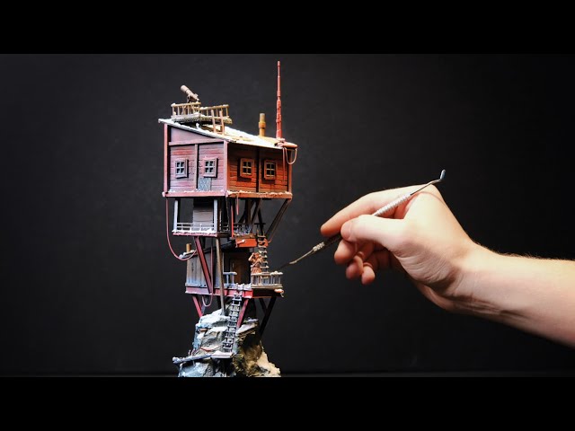 Scratch Building a Mountaintop Outpost