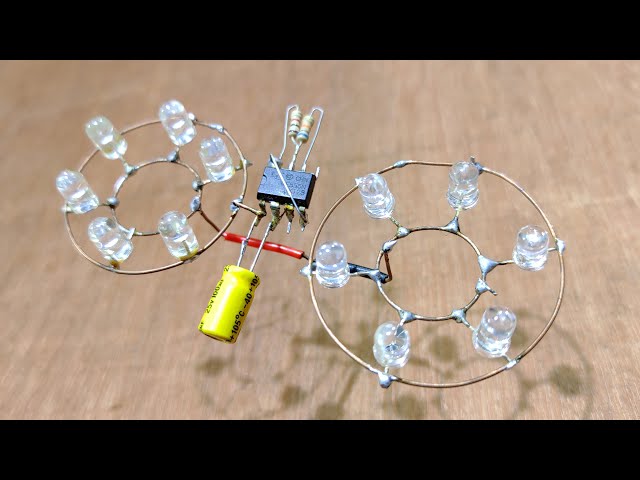 How To Make An LED Flasher Circuit With A 555 Timer Chip