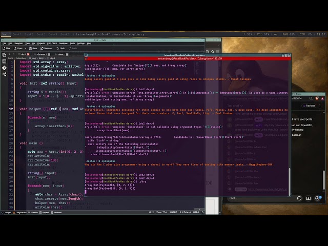 Testing splitstream🐧🖥️  (I use Arch btw) #linux #archbtw