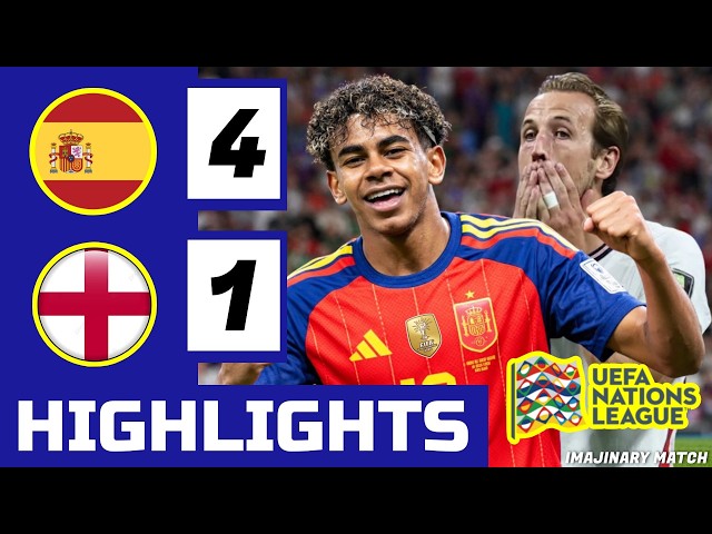 Spain Vs England (4-1) Extended Highlights 2026 • Lamine Yamal Goals • Hasil Bola Tadi Malam | Iustr