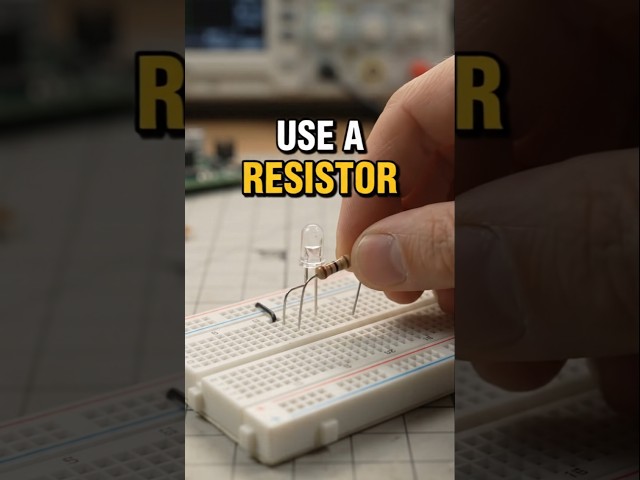 ⚡ Why Do LEDs Burn Out? The Mistake You MUST Avoid! #shorts #tutorial #fyp #electronic #foryou