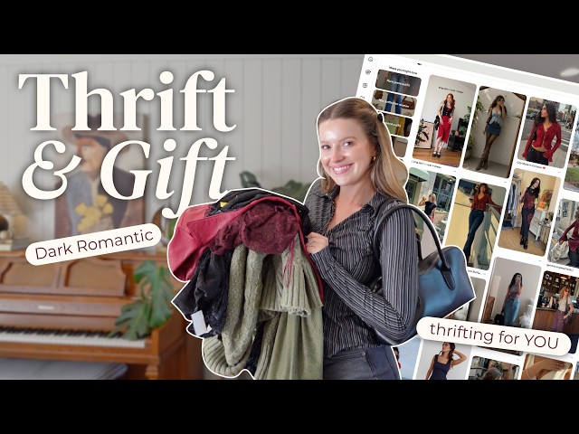 THRIFT + GIFT: dark romance, sexy + sophisticated 🖤 🥀 🐦‍⬛ (thrift capsule wardrobe for YOU!)