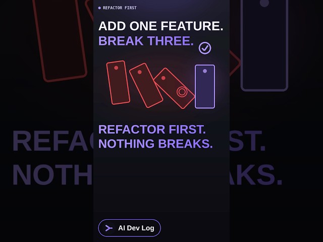 🧹 Refactor First: The Prompt That Saves Your Codebase