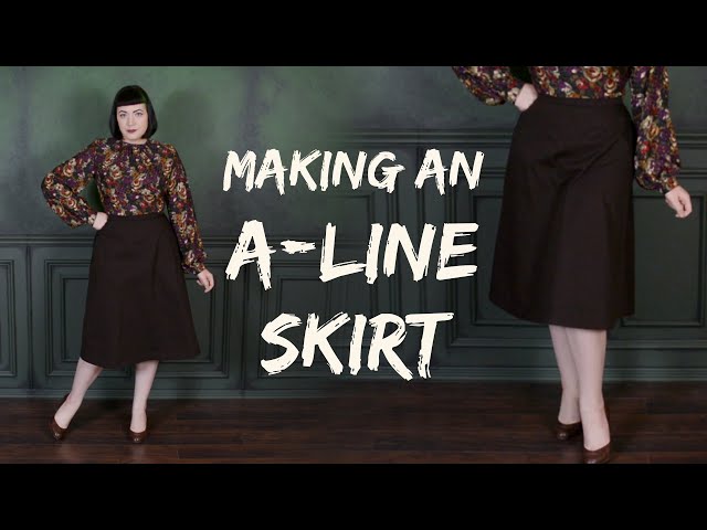 How to Make an A-Line Skirt // Pattern Drafting & Sewing
