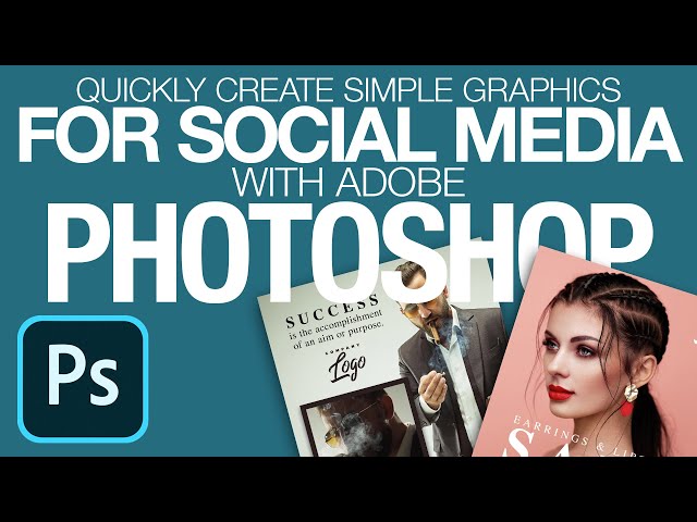QUICKLY Design an Image or Graphic PERFECT for SOCIAL MEDIA in PHOTOSHOP! Easy Tutorial!