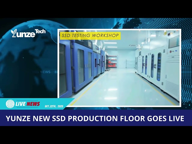 Countdown to Launch: YUNZE New SSD Production Floor Goes Alive