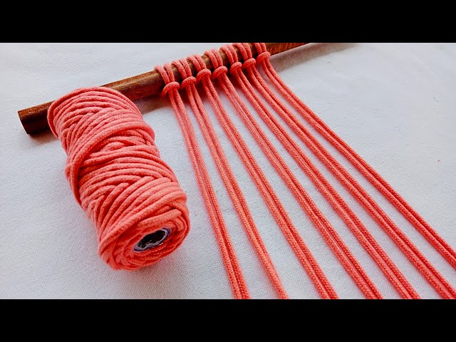 Simple DIY Macrame Pattern Tutorial / Easy Step by Step Tutorial Basic Macrame Knots for Beginners