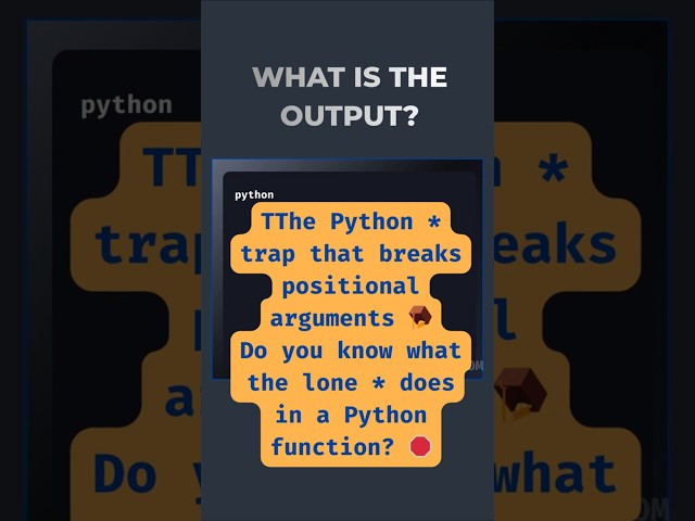 The Python * Trap That Breaks Your Code 🛑 #pythoninterviewquestions #pythonbeginner #python