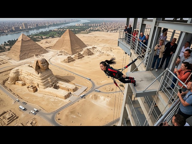 Bungee Jumping With Rope In Beautiful Place-Asmr Bungee Jumping
