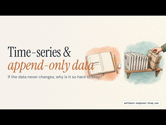 Time-series & append-only data — Explained in Detail