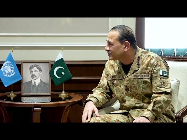 H.E. António Guterres, UN Secretary-General, called on FM Syed Asim Munir, COAS & CDF | ISPR