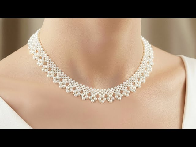 Elegant Layered Pearl Necklace Tutorial | DIY Beaded Bridal Jewelry Design with Pearls & Seed Beads
