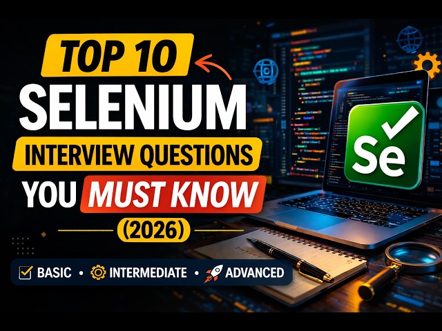 10 Most Asked Selenium Interview Questions EXPLAINED! | Test Automation 2026