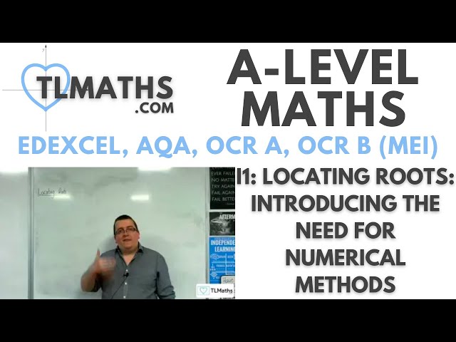 A-Level Maths I1-00 Locating Roots: Introducing the Need for Numerical Methods