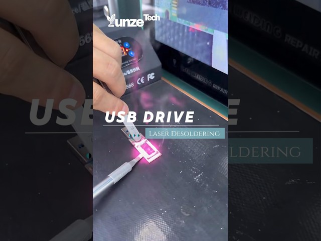 Laser Desoldering in Action: Precision Rework on USB Flash Drives