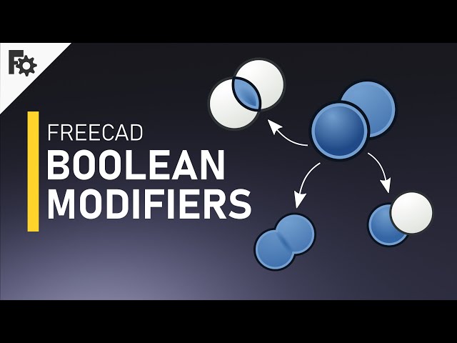 3D modeling FreeCAD Tutorial - Boolean modifiers
