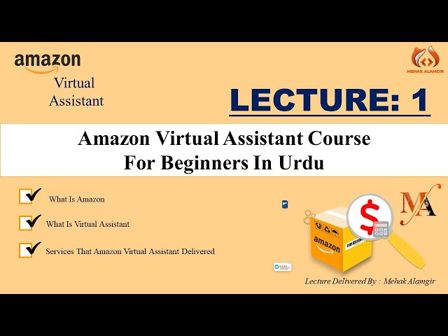 free virtual assistant course || Amazon Free Course Lecture 01