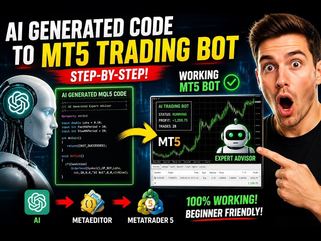 How to Turn AI-Generated MQL5 Code Into a Working MT5 Bot (Using MetaEditor)