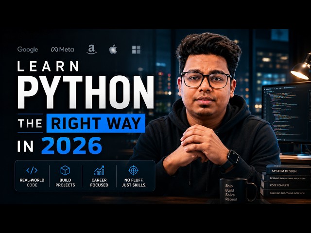 Learn Python the RIGHT Way in 2026 in Under 10 Mins 🚀