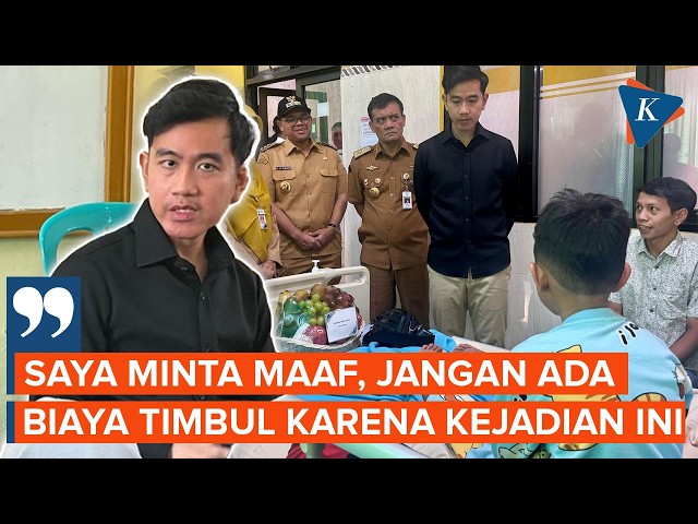 Gibran Apologizes for MBG Food Poisoning in Batang, Covers All Medical Expenses