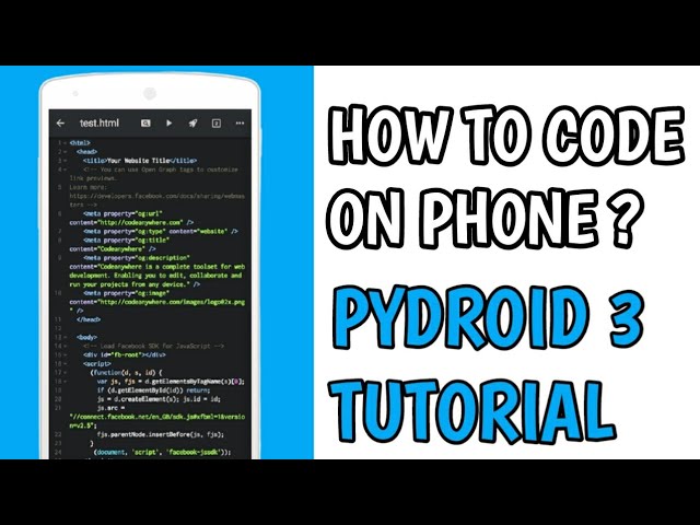 How to Code on Phone? | Pydroid 3 Tutorials | Friendly Coder