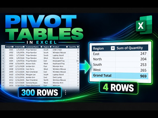 Excel Pivot Tables (Beginner Guide)
