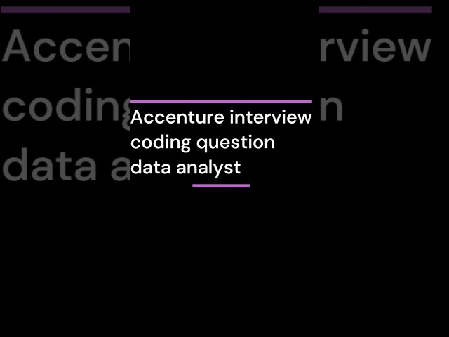 Accenture interview coding question #accenture #coding #shorts #trending #viral #question #interview