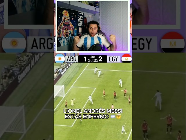 🇦🇷 Argentina 🆚️ Egypt 🇪🇬 Messi Goal Argentina Comeback FAN reaction