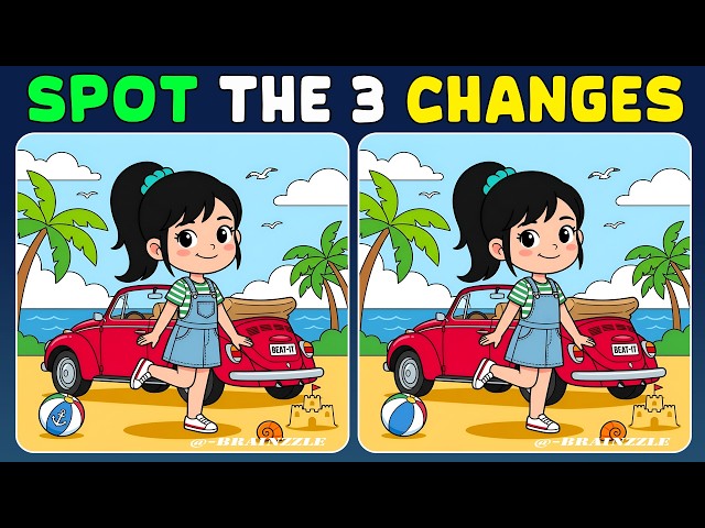 [Brain Training Spot the Difference] Only 1% Can See These Tiny Changes. Can You?