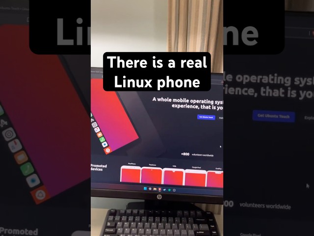 Linux phone is actually a thing I guess #tech #iphone #linux #android #yaptech