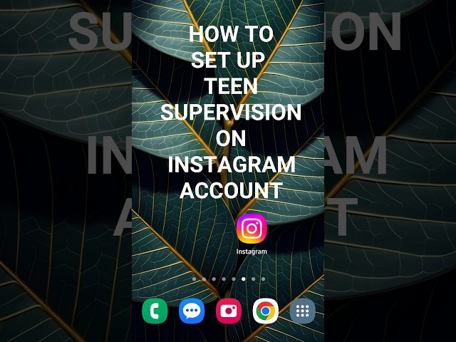 How To Set Up Teen Supervision On Instagram Account #instagramtutorial #instagramreels #howto