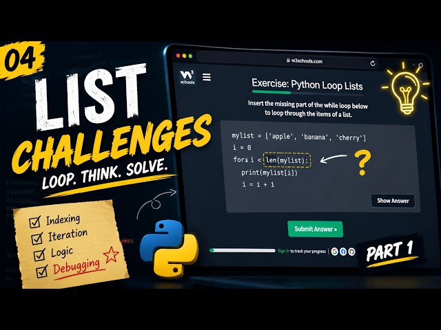 Python Practice Journal 04 | Breaking & Fixing Lists (Part 1)