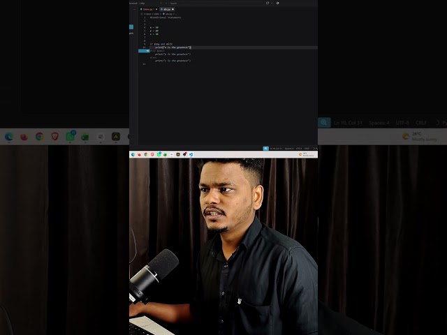 Nested If-Else in Python 🐍 #python #pythontutorial ##codin #shorts