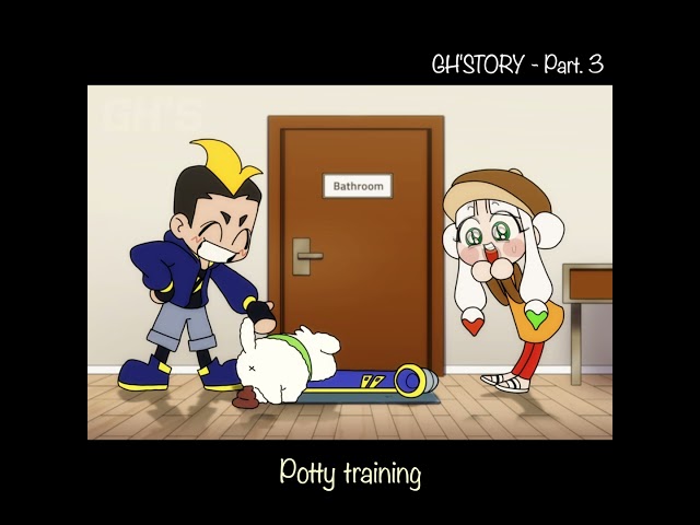 [3] Potty Training 🐶 | GH'STORY | #animation #anime