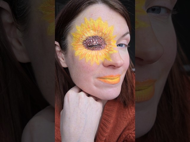 Valentines day make up inspired by sunflowers  #makeup #makeuptutorial #valentinesmakeup