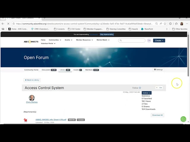 ASIS Connects: Library Functions
