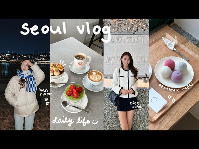 last seoul vlog 🇰🇷 han river ramen, gwangjang market, aesthetic cafes, favorite places in seoul