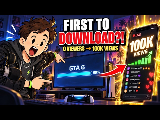 POV: You’re the First Person to Download GTA 6 — and Your Stream Blows Up.