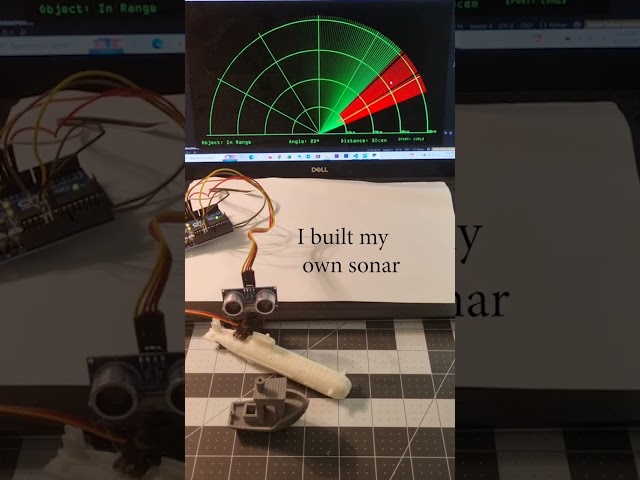 I Built My Own Sonar  #mechanicalengineering #engineering