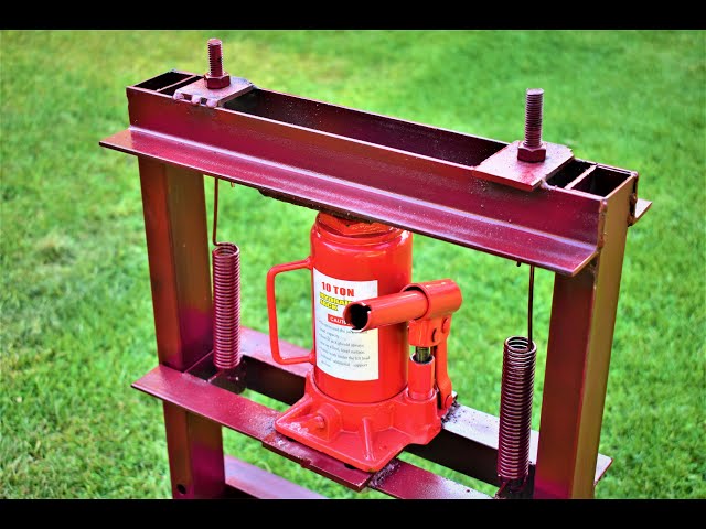 MAKING HOME-MADE HYDRAULIC PRESS 10 ton