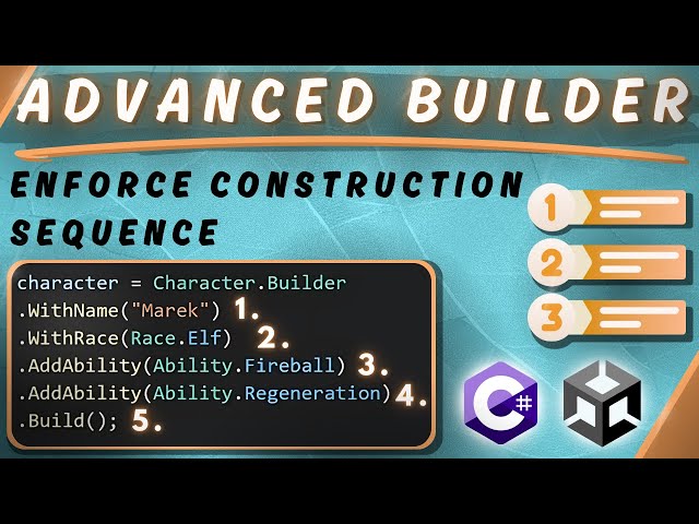 Advanced Builder Pattern - Enforce Construction Sequence