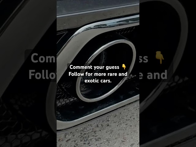 Can You Identify This Car? 👀