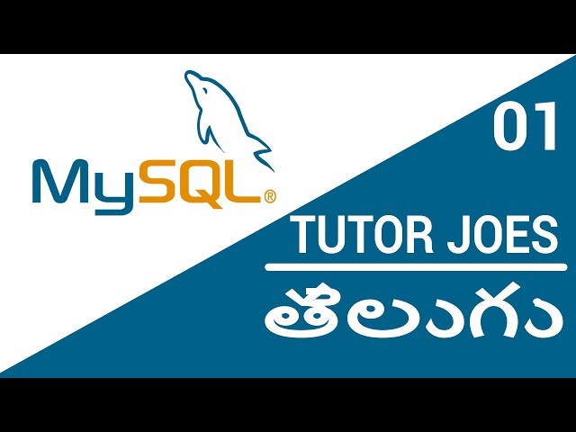 MySQL Complete Tutorial From Scratch In Telugu - 2018  | #TJTELUGU | తెలుగు