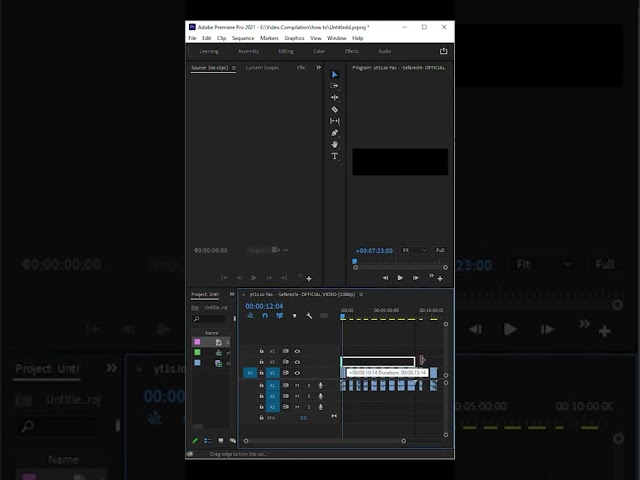 Premiere pro tutorial   How to delete spaces between some clips #Shorts #trending #premiere