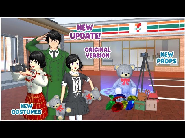 NEW UPDATE! 😍 New Costumes, Props and Eye Expressions | ORIGINAL VERSION Sakura School Simulator ❤️