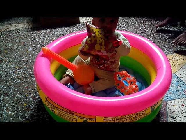 Baby In Tub, Enjoying.