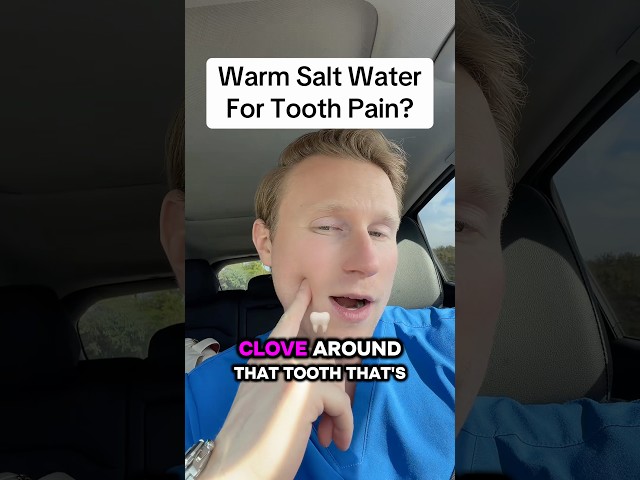 Warm Salt Water For Tooth Pain?  #oralsurgeon #dentist #doctorgallagher