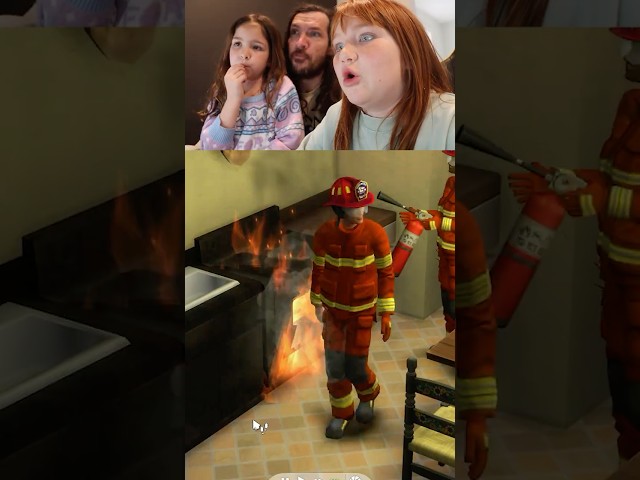 our Royal Sims house CAUGHT FiRE!!