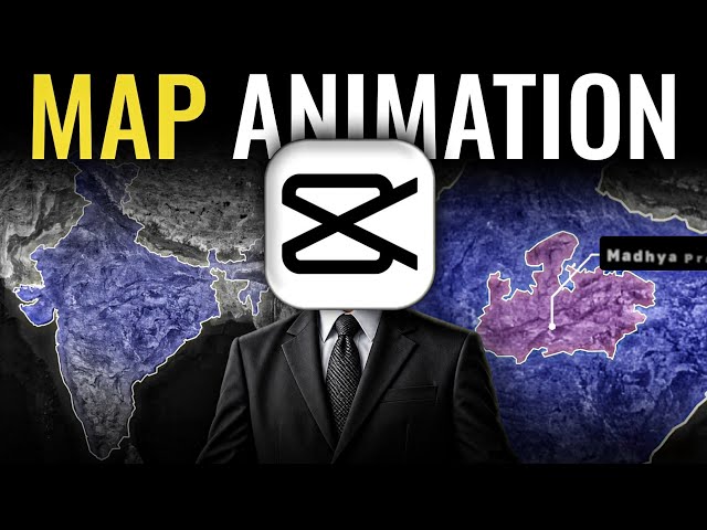 Capcut Map Animation | Professional Map Animation On Capcut
