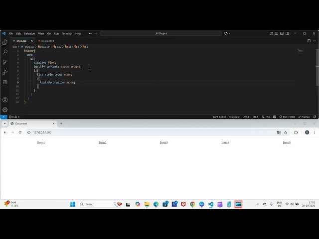 Build a Responsive Navigation Bar with Flexbox | HTML & CSS Tutorial